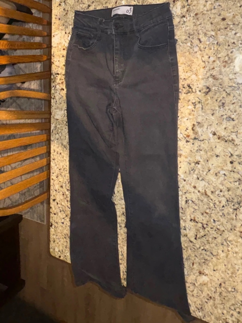 Garage Black Flare Jeans
